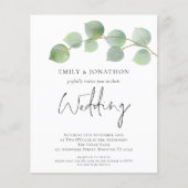 BUDGET Eucalyptus QR Code Weddenschap (Voorkant)