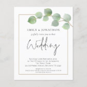 BUDGET Eucalyptus QR Code Weddenschap (Voorkant)