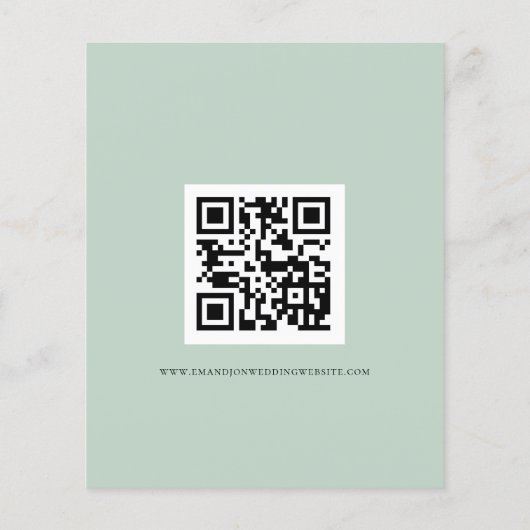 Budget Eucalyptus QR Code Weddenschap Detail Enclo (Achterkant)