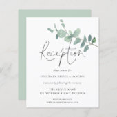 Budget Eucalyptus Reception Weddenschap (Voorkant / Achterkant)