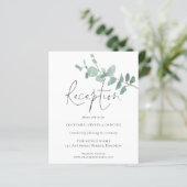 Budget Eucalyptus Reception Weddenschap (Staand voorkant)