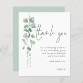 Budget Eucalyptus Retirement Party Dank u (Voorkant / Achterkant)