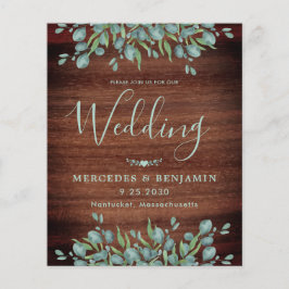 Budget Eucalyptus Rustic QR Code Weddenschap Uitno