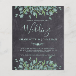 Budget Eucalyptus Rustic QR Code Weddenschap Uitno