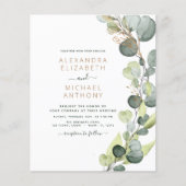 Budget Eucalyptus rustiek groen bruiloft (Voorkant)