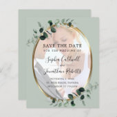 Budget Eucalyptus Sage Foto Weddenschap Opslaan Da (Voorkant / Achterkant)