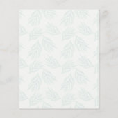 Budget Eucalyptus Salie Groene Trouw Uitnodiging (Achterkant)