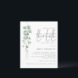 Budget Eucalyptus Script 30th Birthday Invitation<br><div class="desc">Een alternatief voor een budget van 4, 5 x 5, 6-inch halfglanzend gewicht van 110 lbs, dat even dik is als een briefkaart (maar niet geschikt om als briefkaart te worden gebruikt). GEEF NOTA ER ÉÉN UITnodiging per blad is. Het Manuscript van Eucalyptus van de begroting 30th Birthday Uitnodiging. Minimale...</div>