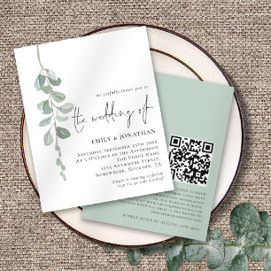 Budget Eucalyptus Script QR Sage Weddenschap Uitno