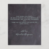 Budget Eucalyptus Slate Foto Weddenschap Bedankt (Achterkant)