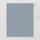 Budget Eucalyptus Stofblauw Trouw Uitnodiging (Achterkant)