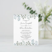 Budget Eucalyptus Stofblauw Watercolor Trouw (Staand voorkant)