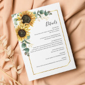 Budget Eucalyptus Sunflower Wedding All-in-One