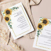 Budget Eucalyptus Sunflower Wedding All-in-One