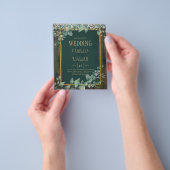 BUDGET Eucalyptus TROUWEN Landelijke Kant QR CODE  Flyer (Hand)