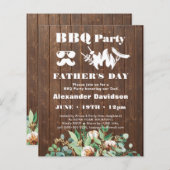 BUDGET Eucalyptus Vaderdag BBQ Party nodigt uit (Voorkant / Achterkant)