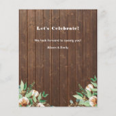 BUDGET Eucalyptus Vaderdag BBQ Party nodigt uit Flyer (Achterkant)