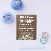 BUDGET Eucalyptus Vaderdag BBQ Party nodigt uit Flyer (Enkel)