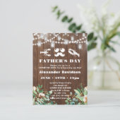 BUDGET Eucalyptus Vaderdag Fotouitnodiging Briefkaart (Staand voorkant)