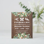 BUDGET Eucalyptus Vaderdag Party Uitnodiging (Staand voorkant)