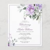 Budget Eucalyptus Violet Uitnodiging (Voorkant)