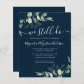 Budget Eucalyptus Vow Renewal Uitnodiging (Voorkant / Achterkant)