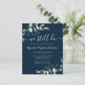 Budget Eucalyptus Vow Renewal Uitnodiging (Staand voorkant)