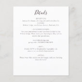 Budget Eucalyptus Vow Renewal Uitnodiging (Achterkant)