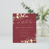Budget Eucalyptus Vow Renewal Uitnodiging (Staand voorkant)