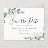 BUDGET Eucalyptus Vow Renewout Save the Date (Voorkant)