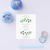 Budget Eucalyptus Vrijgezellenfeest Flyer-uitnodig Flyer (Enkel)