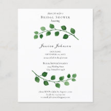 Budget Eucalyptus Vrijgezellenfeest Flyer-uitnodig