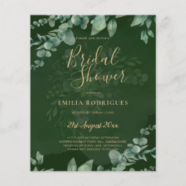 BUDGET Eucalyptus VRIJGEZELLENFEEST Greenery Gold  Flyer