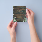 BUDGET Eucalyptus VRIJGEZELLENFEEST Greenery Gold Flyer (Hand)