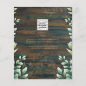 BUDGET Eucalyptus VRIJGEZELLENFEEST Greenery Gold Flyer (Achterkant)