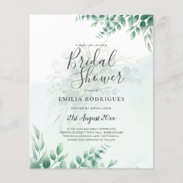 BUDGET Eucalyptus VRIJGEZELLENFEEST Greenery Gold  Flyer
