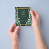 BUDGET Eucalyptus VRIJGEZELLENFEEST Greenery Gold Flyer (Hand)