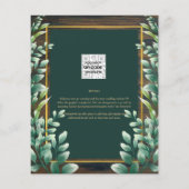 BUDGET Eucalyptus VRIJGEZELLENFEEST Greenery Gold Flyer (Achterkant)