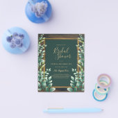 BUDGET Eucalyptus VRIJGEZELLENFEEST Greenery Gold Flyer (Enkel)