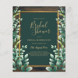BUDGET Eucalyptus VRIJGEZELLENFEEST Greenery Gold  Flyer