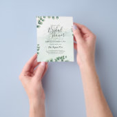 BUDGET Eucalyptus VRIJGEZELLENFEEST Greenery Gold Flyer (Hand)