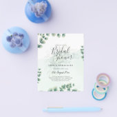 BUDGET Eucalyptus VRIJGEZELLENFEEST Greenery Gold Flyer (Enkel)