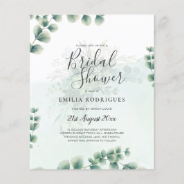 BUDGET Eucalyptus VRIJGEZELLENFEEST Greenery Gold  Flyer