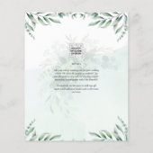 BUDGET Eucalyptus VRIJGEZELLENFEEST Greenery Gold Flyer (Achterkant)