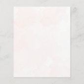 Budget Eucalyptus Watercolor Groen/Oranje Bruiloft (Achterkant)