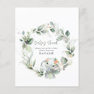 BUDGET Eucalyptus waterverf folia baby shower