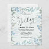 Budget Eucalyptus Waterverf Weddenschap (Voorkant / Achterkant)