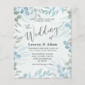 Budget Eucalyptus Waterverf Weddenschap (Voorkant)