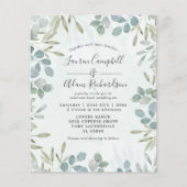 Budget Eucalyptus Waterverf Weddenschap (Voorkant)