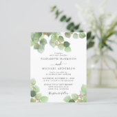 Budget Eucalyptus Waterverf Weddenschap (Staand voorkant)